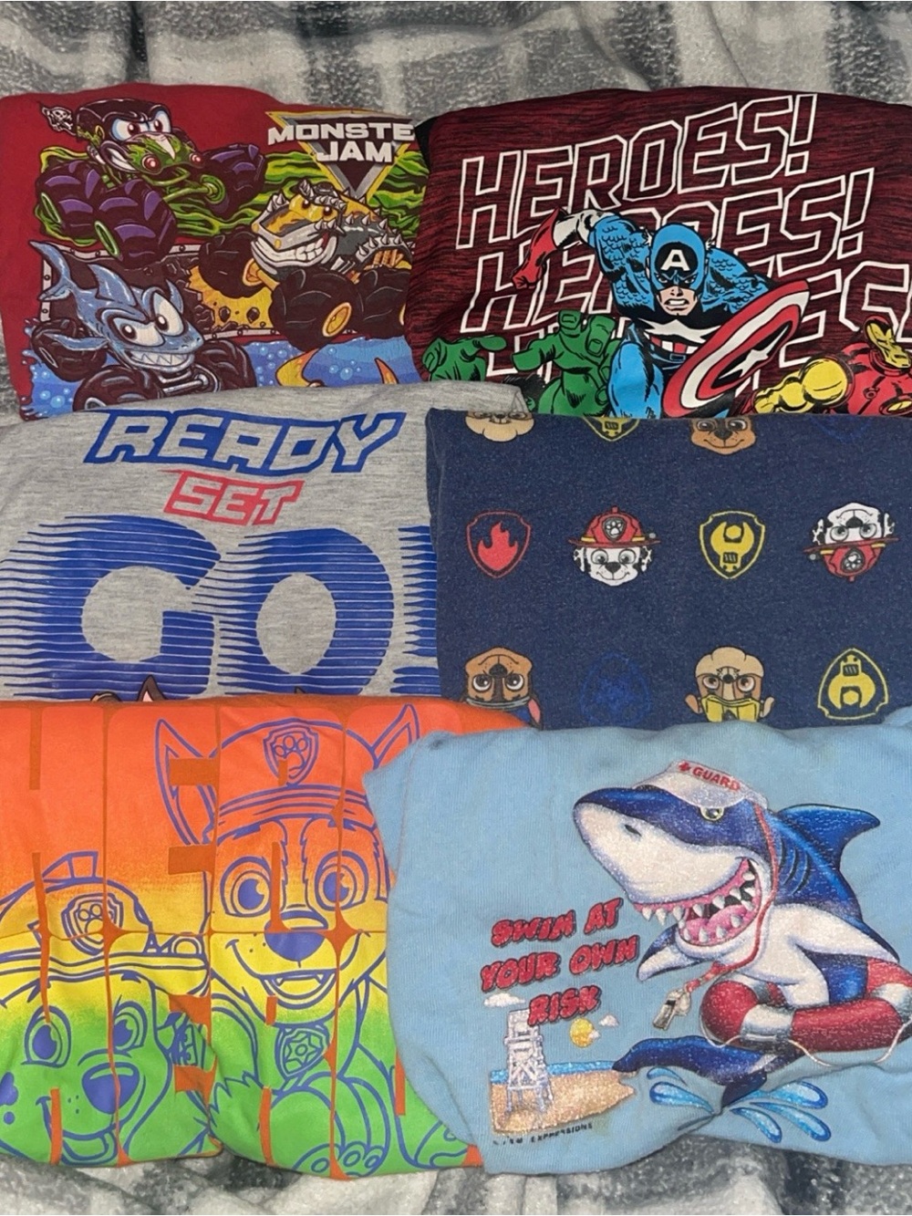 Assorted Kids Graphic Tees - Multicolor Characters